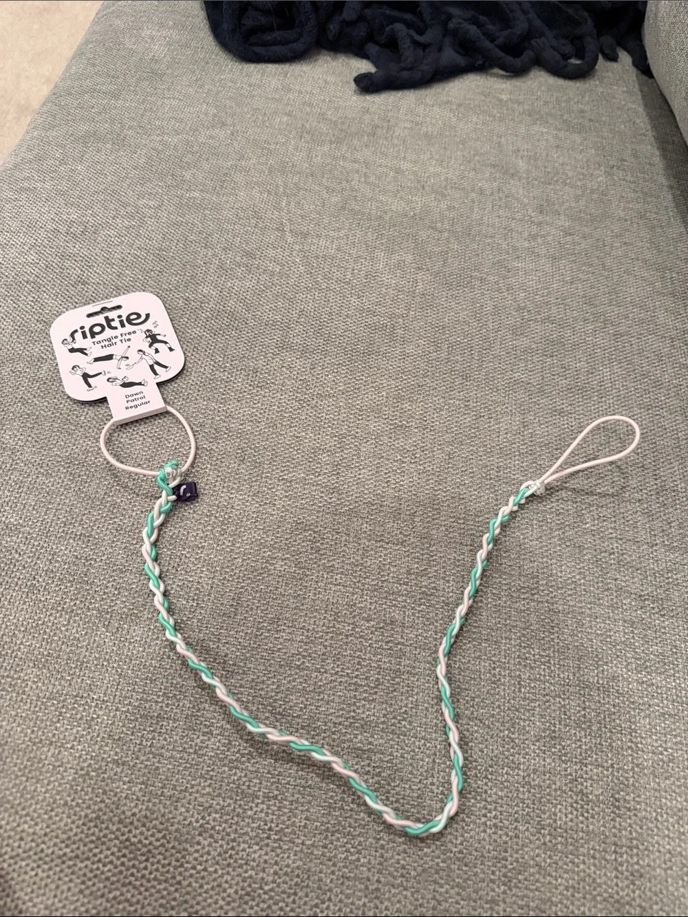 Riptie tangle free Hair Tie - Mint & White